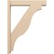 Ekena Millwork 6-in W x 32-in D x 44-in H Funston Block Rough Cedar Woodgrain TimberThane Outlooker, Primed Tan OUTUR060X32X44FST44RCPR - alternate 5